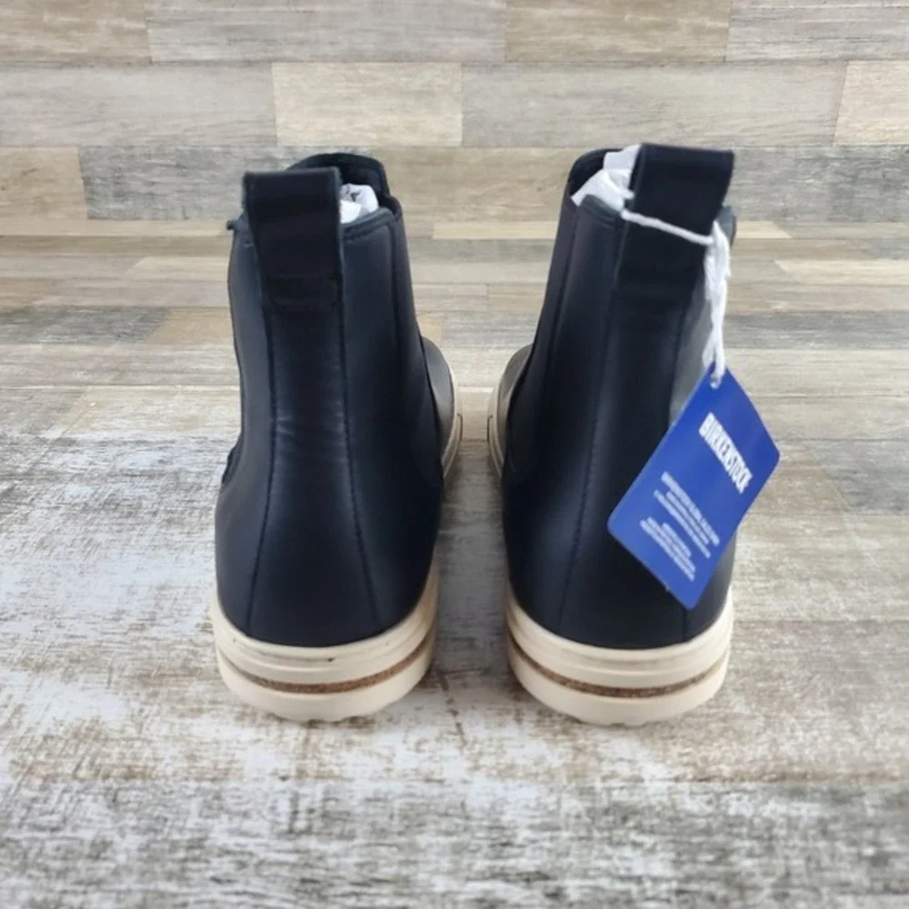 Birkenstock Bend Chelsea Boots Mens Sz 10‎ Black Casual Natural Leather Pull On